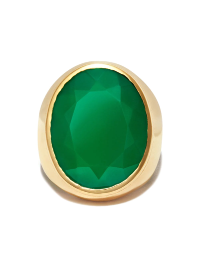 Shop Loren Stewart Oval Cabochon Quartz Ring In Gold