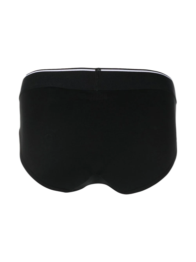 Diesel Three-pack Of Logo-waist Briefs In Black