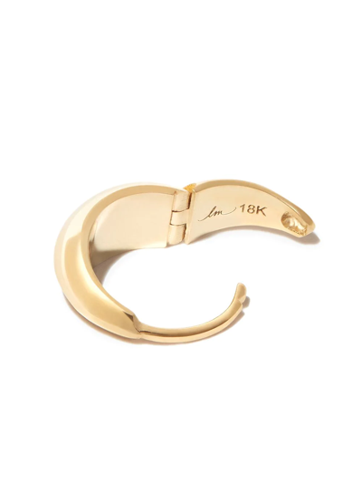Lizzie Mandler Fine Jewelry 18k Yellow Gold Small Crescent Hoop Earring In Gold