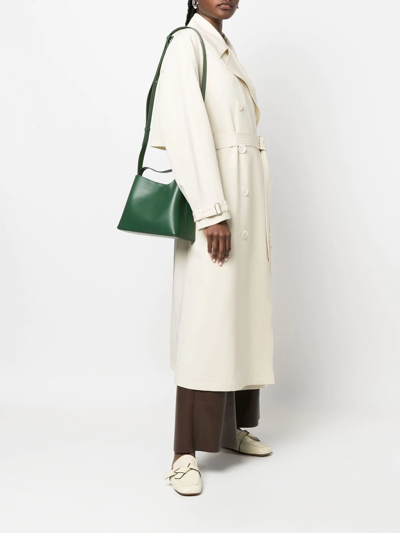 Shop Aesther Ekme Mini Sac Leather Tote Bag In Green