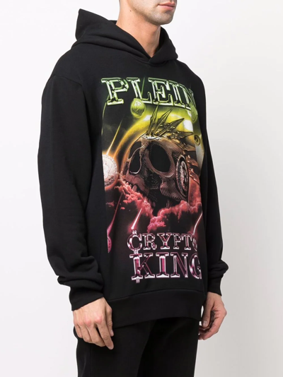 Philipp Plein 'crypto King' Hoodie In Black