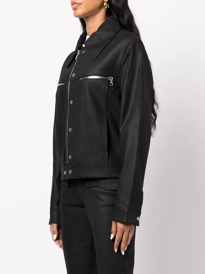 Rta Ivana Leather Jacket In Black