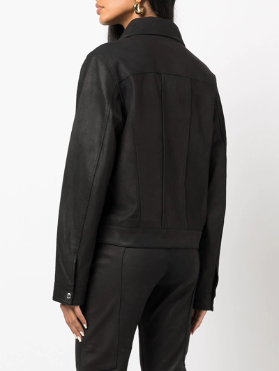 Rta Ivana Leather Jacket In Black