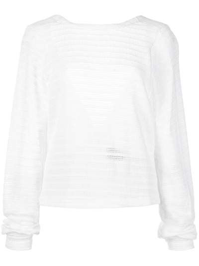 Shop Rta Ruth Knitted Top In White