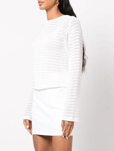 Shop Rta Ruth Knitted Top In White