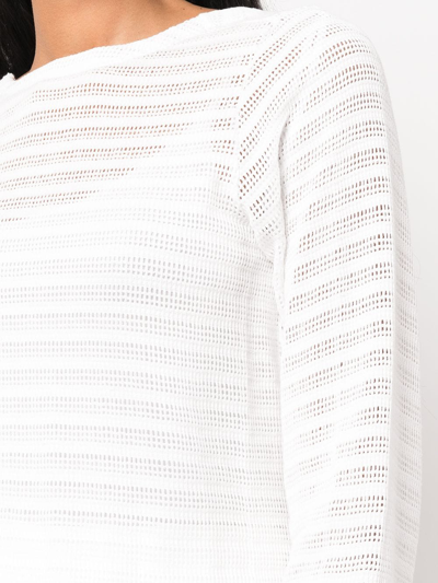 Shop Rta Ruth Knitted Top In White