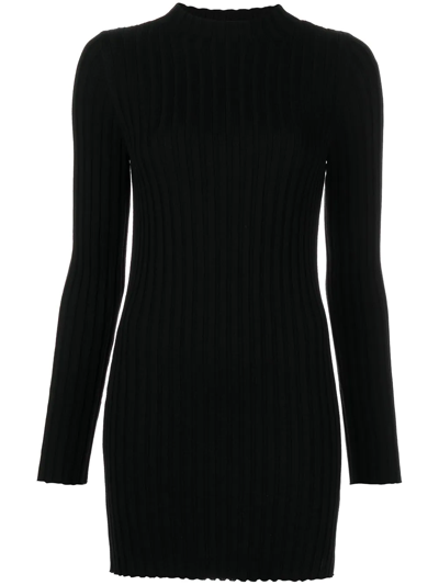 Rta Brielle Round-neck Dress In Black