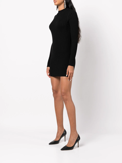 Rta Brielle Round-neck Dress In Black