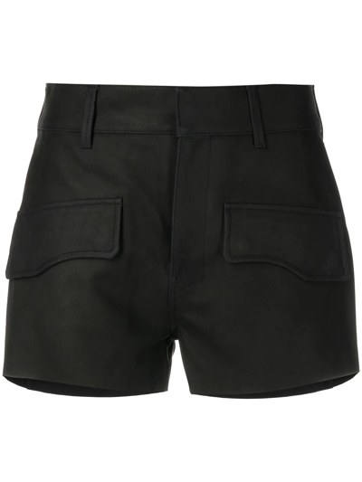 Rta Skye Leather Slim-fit Trousers In Black