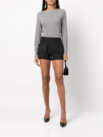Rta Skye Leather Slim-fit Trousers In Black