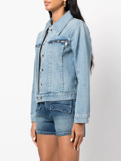 Rta Ivana Denim Jacket In Blue