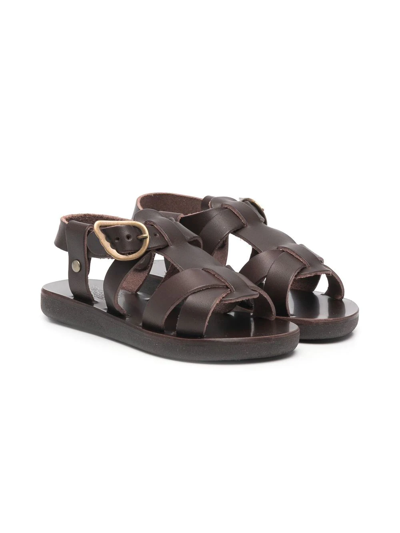 Ancient Greek Sandals Leonidas Open-toe Sandals In Brown