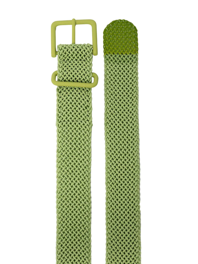 Shop Issey Miyake Buckle-fastening Belt In Green