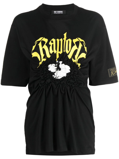 Shop Raf Simons Short Sleeve T-shirt In Black
