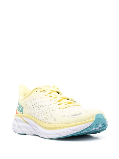 Shop Hoka One One Logo Low-top Sneakers In Yellow