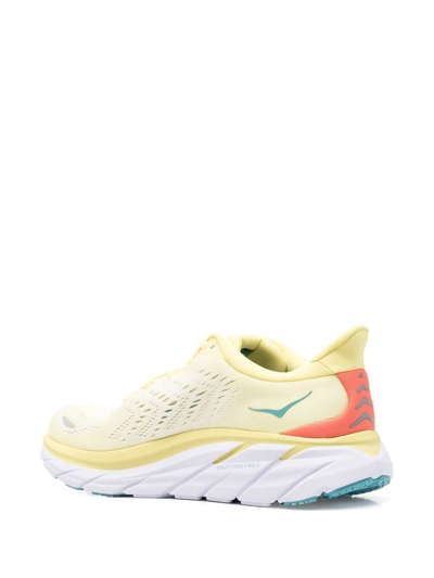 Shop Hoka One One Logo Low-top Sneakers In Yellow