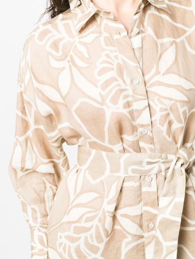 Xacus Rebecca Dress In Neutrals