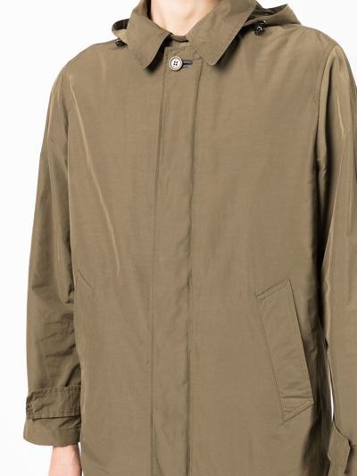 Shop Paltò Long-sleeve Single-breasted Coat In Brown