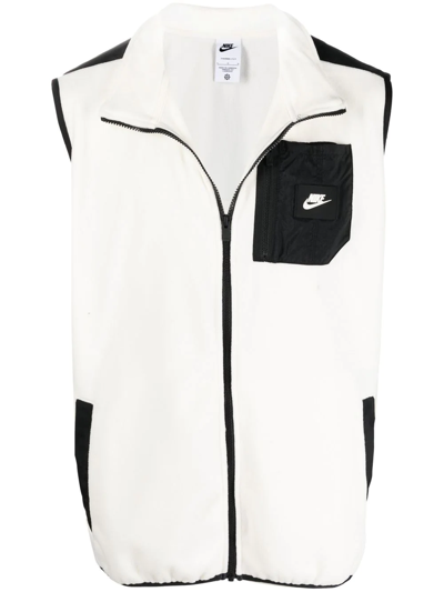 Nike Sportswear Therma-fit Utility Fleece Gilet In White | ModeSens