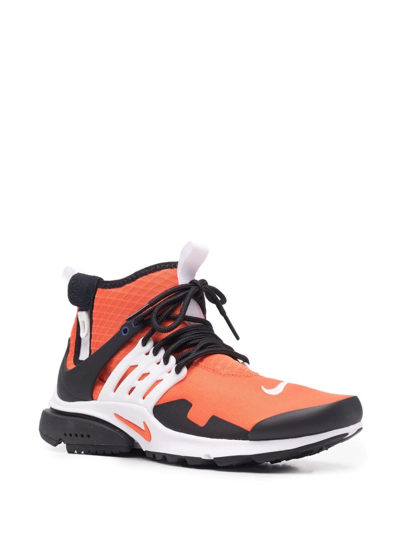 Shop Nike Air Presto Mid Utility Sneakers In Orange