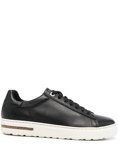 Shop Birkenstock Low-top Leather Sneakers In Black