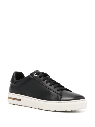 Shop Birkenstock Low-top Leather Sneakers In Black