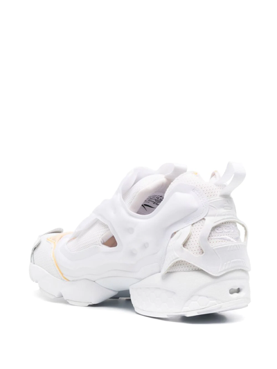 Reebok Maison Margiela Project 0 Memory Of Leather-trimmed Neoprene And Mesh Sneakers In White