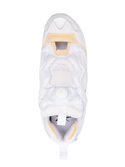 Reebok Maison Margiela Project 0 Memory Of Leather-trimmed Neoprene And Mesh Sneakers In White