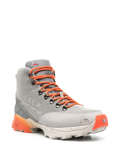 A-cold-wall* Logo-print Mesh High-top Sneakers In Grey