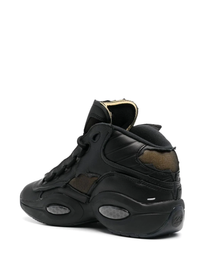 Reebok Unisex Maison Margiela Question Mid Memory Of Basketball Shoes In Black