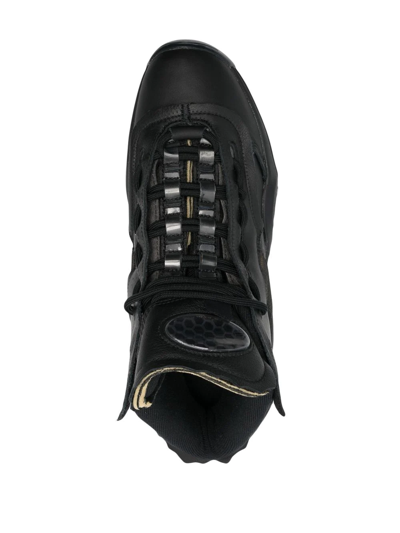 Reebok Unisex Maison Margiela Question Mid Memory Of Basketball Shoes In Black
