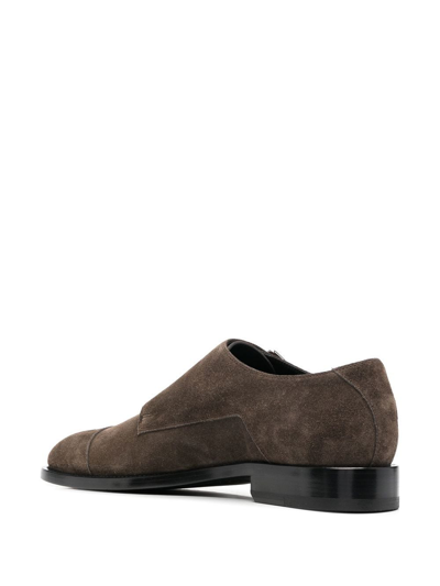 Shop Jimmy Choo Monk Strap Shoes In Brown