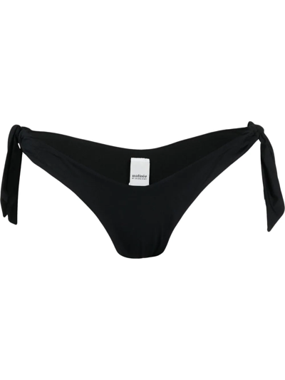 Matinee Side-tie Bikini Bottoms In Black