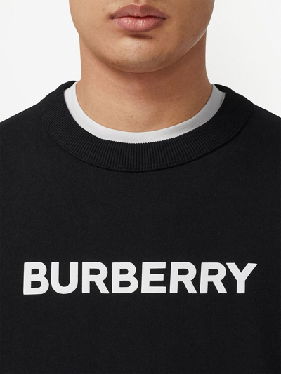 Shop Burberry Felpa Burlow Clothing In Black