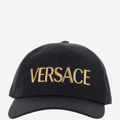 Shop Versace Hats In Nero