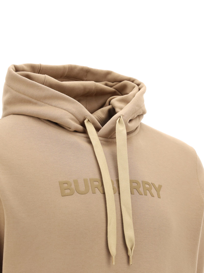 Shop Burberry Ansdell Hoodie In Camel