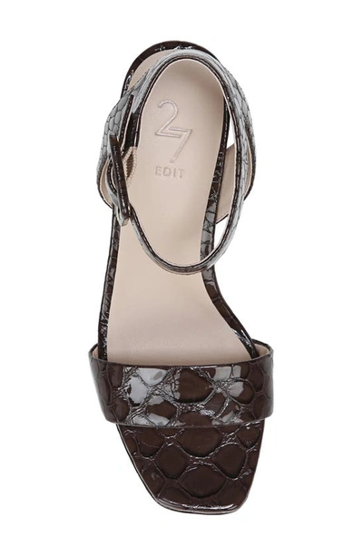 Shop 27 Edit Naturalizer Jaselle Platform High Heel Sandal In Pebble Croc Brown