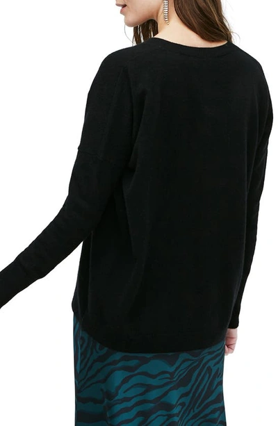 Shop Jcrew V-neck Boyfriend Cashmere Sweater In Black