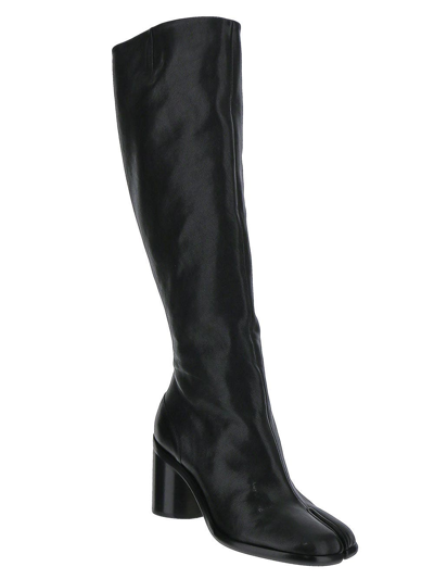 Shop Maison Margiela Tabi Knee-length Boots In Black