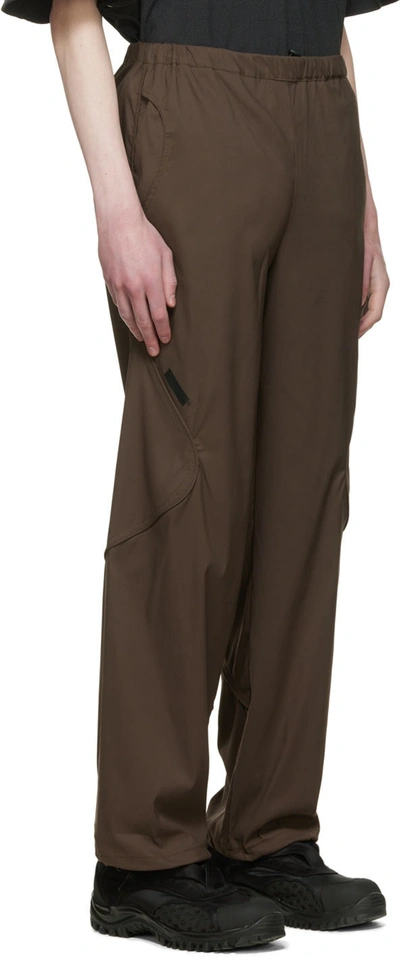 Shop Affxwrks Brown Transit Lounge Pants In Russet