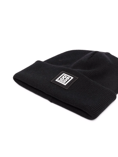 Shop Dsquared2 Logo-patch Beanie Hat In Black
