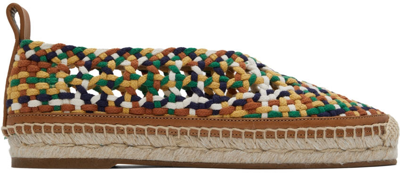 Shop Chloé Multicolor Luccia Espadrilles In 2za Multicolor Brown