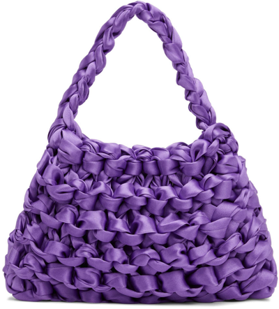 Shop Miista Ssense Exclusive Purple Theodore Bag In Mauve