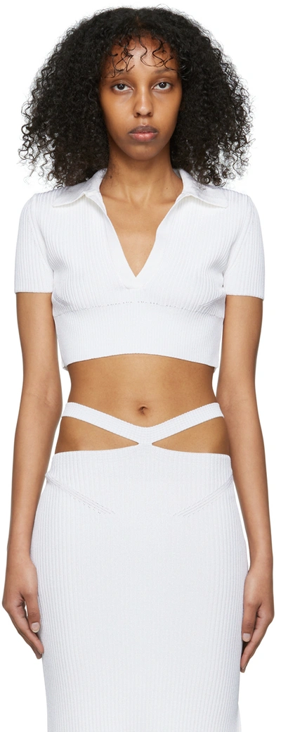 Anna October Ssense Exclusive White Sicily Polo In White