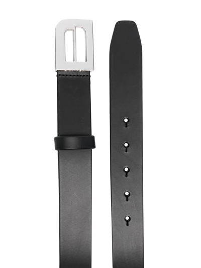 Shop Botter Logo-buckle Leather Belt In Black