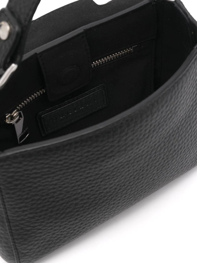 Orciani Sveva Soft Medium Bag Black In Black