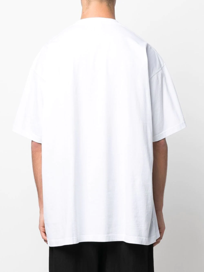Shop Vetements Confidential Logo-print T-shirt In White