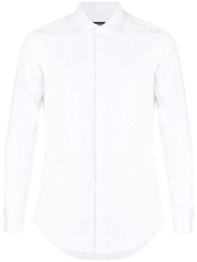 Dsquared2 Concealed Button-down Shirt In White