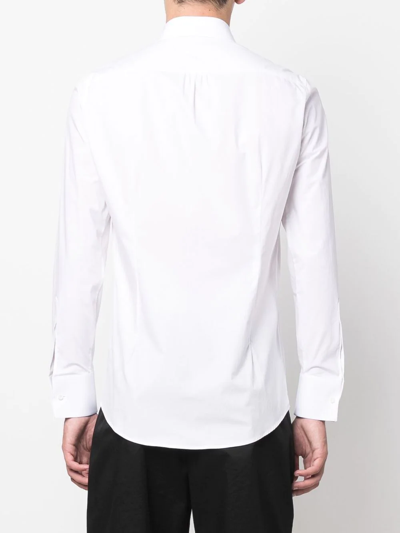 Shop Dsquared2 Concealed Button-down Shirt In White