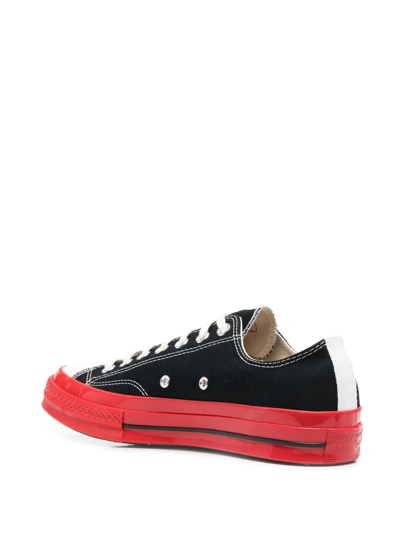 Comme Des Garçons Play X Converse Chuck Taylor® Hidden Heart Red Sole Low  Top Sneaker In Black | ModeSens